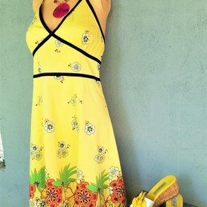 Ladies Spenser Jeremy Yellow Multi Floral Sundress